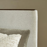 Radkin Burnished Brown Uphostered Panel Bedroom Set by Ashley at Eve Furniture