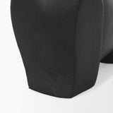 Radu Large Matte Black Metal Bull Decorative Object by Mercana at Eve Furniture