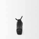 Radu Small Matte Black Metal Bull Decorative Object by Mercana at Eve Furniture