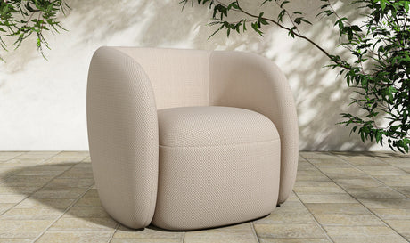 Rae Outdoor Accent Chair Beige Check by Moe's Home at Eve Furniture