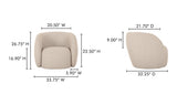 Rae Outdoor Accent Chair Beige Check by Moe's Home at Eve Furniture