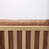 Raeleigh Tan Faux Leather Accent Chair by Mercana at Eve Furniture