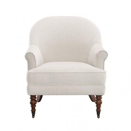 Raelyn Cotton Fog / Walnut Accent Chair by Furniture of America at Eve Furniture