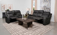 Raelynn Gray Upholstered Motion Reclining Living Room Set by Coaster at Eve Furniture