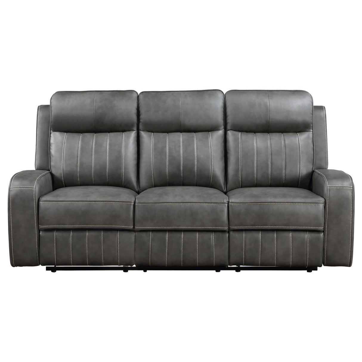 Raelynn Grey 3-Piece Upholstered Motion Reclining Sofa Set by Coaster at Eve Furniture