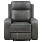 Raelynn Grey Upholstered Recliner Chair by Coaster at Eve Furniture