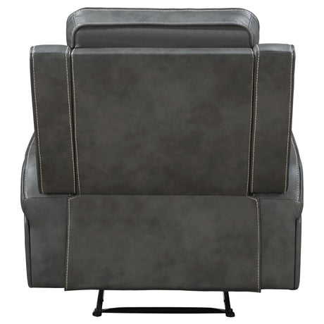Raelynn Grey Upholstered Recliner Chair by Coaster at Eve Furniture