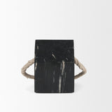 Raena Black Marble House Door Stopper by Mercana at Eve Furniture