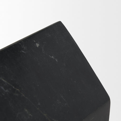 Raena Black Marble House Door Stopper by Mercana at Eve Furniture