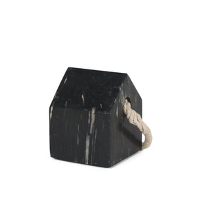 Raena Black Marble House Door Stopper by Mercana at Eve Furniture