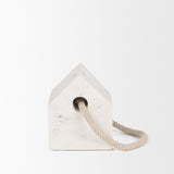 Raena White Marble House Door Stopper by Mercana at Eve Furniture