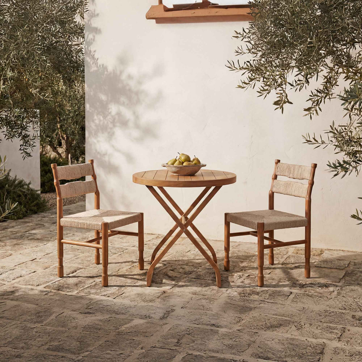 Raf Natural Outdoor Dining Chair (Set of 2) by Moe's Home at Eve Furniture