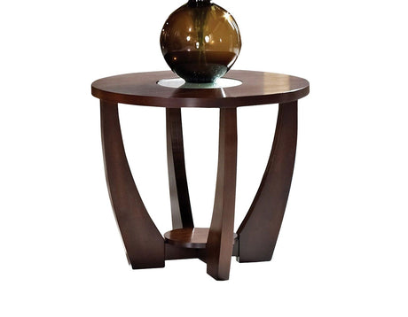 Rafael End Table w/Cracked Glass Insert (15mm) by Steve Silver at Eve Furniture