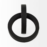 Rafiki Two Blackened Hammered Finish Metal Conjoined Circles by Mercana at Eve Furniture