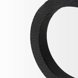 Rafiki Two Blackened Hammered Finish Metal Conjoined Circles by Mercana at Eve Furniture