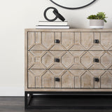 Rafiki Two Blackened Hammered Finish Metal Conjoined Circles by Mercana at Eve Furniture