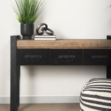 Rafiki Two Blackened Silver Hammered Finish Metal Conjoined Circles by Mercana at Eve Furniture