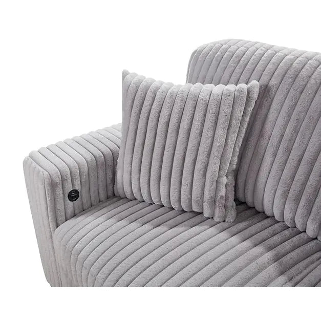 Raha Grey RAF Storage Sectional with Pull Out Bed by New Era Furniture US at Eve Furniture