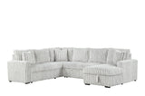 Raha II Grey Storage Sectional by New Era Innovations at Eve Furniture
