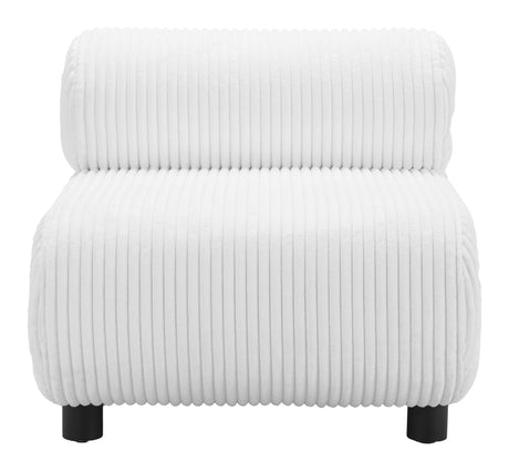 Rahat White Accent Chair by Zuomod at Eve Furniture