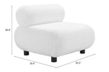 Rahat White Accent Chair by Zuomod at Eve Furniture
