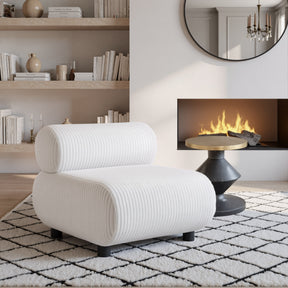 Rahat White Accent Chair by Zuomod at Eve Furniture