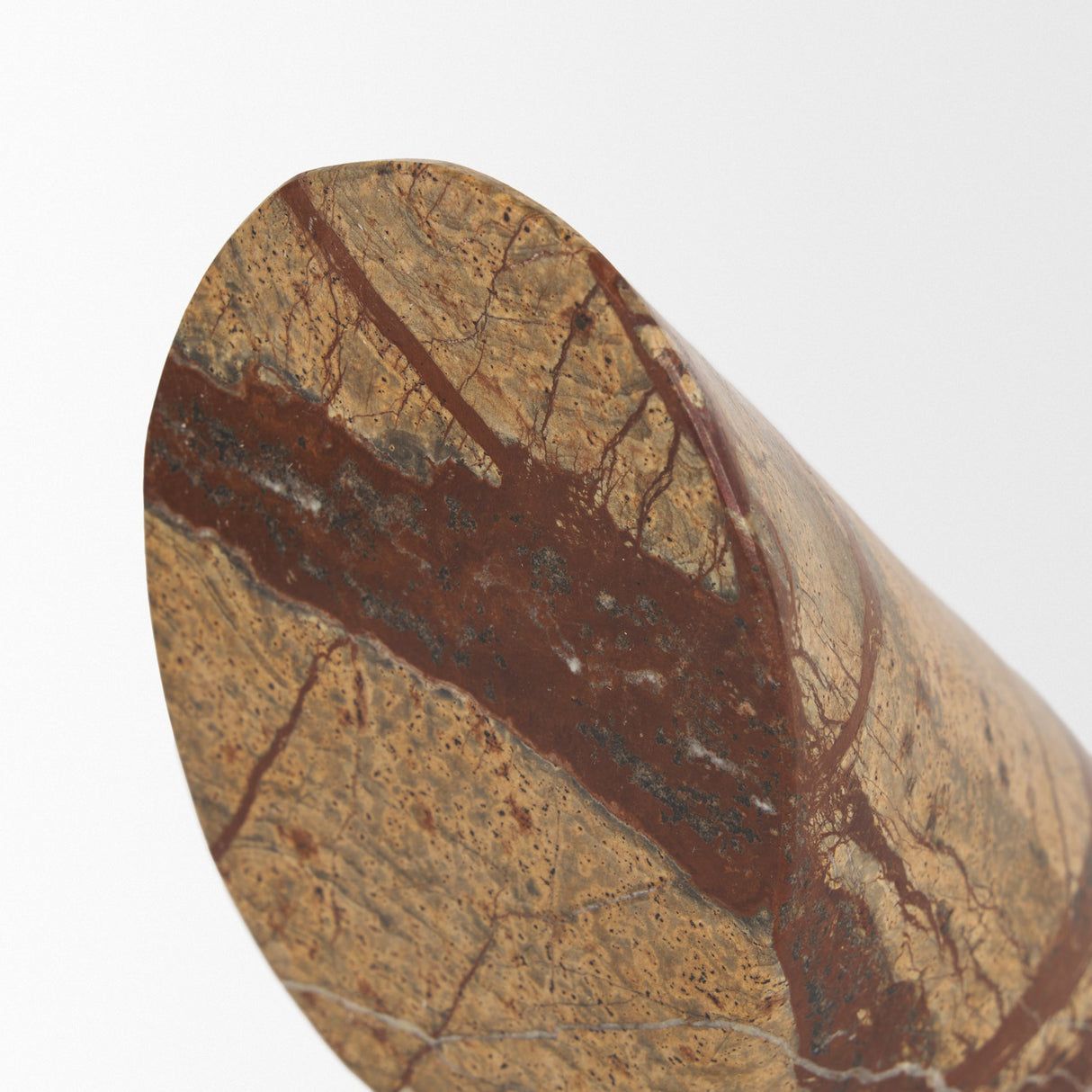 Rahima Brown Forest Marble Angled Bookends by Mercana at Eve Furniture