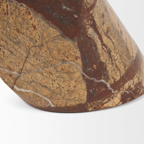Rahima Brown Forest Marble Angled Bookends by Mercana at Eve Furniture