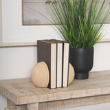 Rahmi Sandstone Orb Bookends by Mercana at Eve Furniture