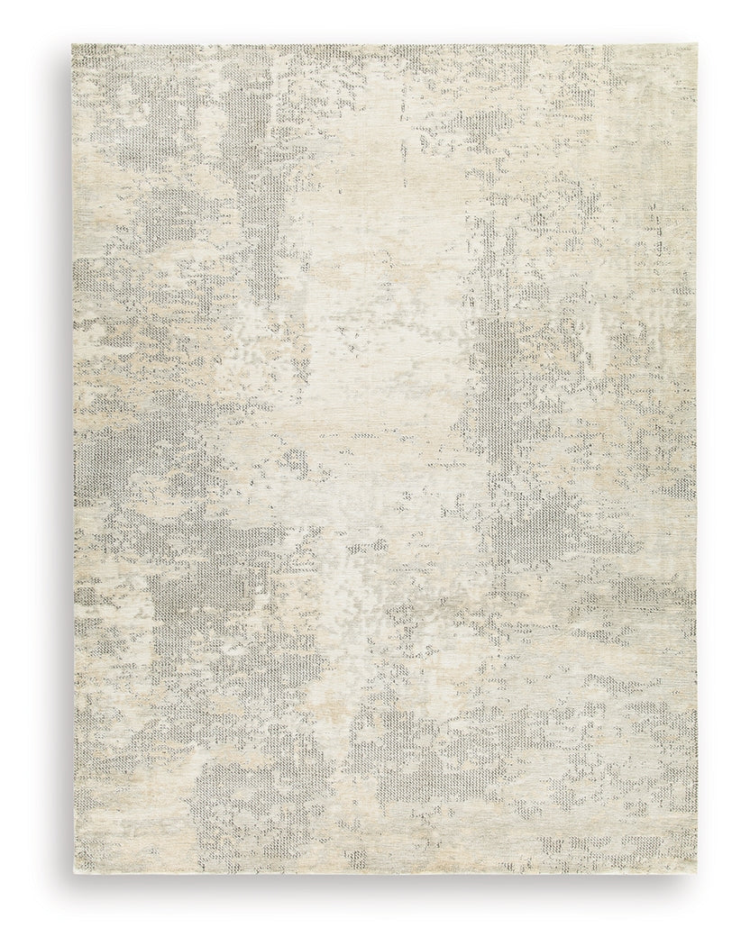 Raif Gray/White/Cream Extra Large Rug by Ashley at Eve Furniture
