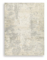 Raif Gray/White/Cream Extra Large Rug by Ashley at Eve Furniture
