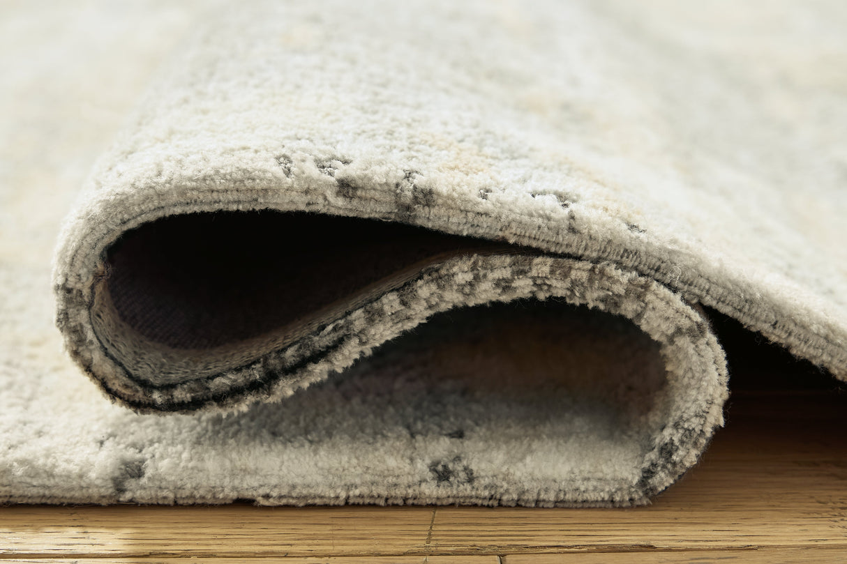 Raif Gray/White/Cream Extra Large Rug by Ashley at Eve Furniture