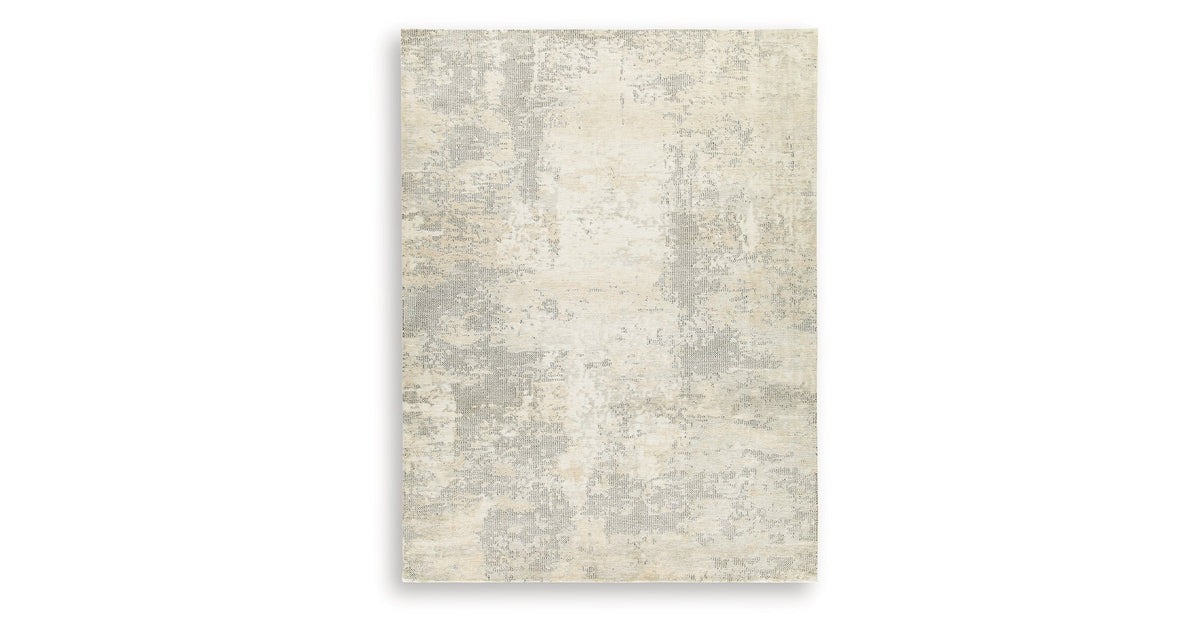 Raif Gray/White/Cream Extra Large Rug by Ashley at Eve Furniture