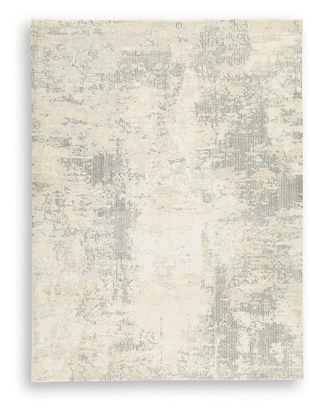 Raif Gray/White/Cream Large Rug by Ashley at Eve Furniture