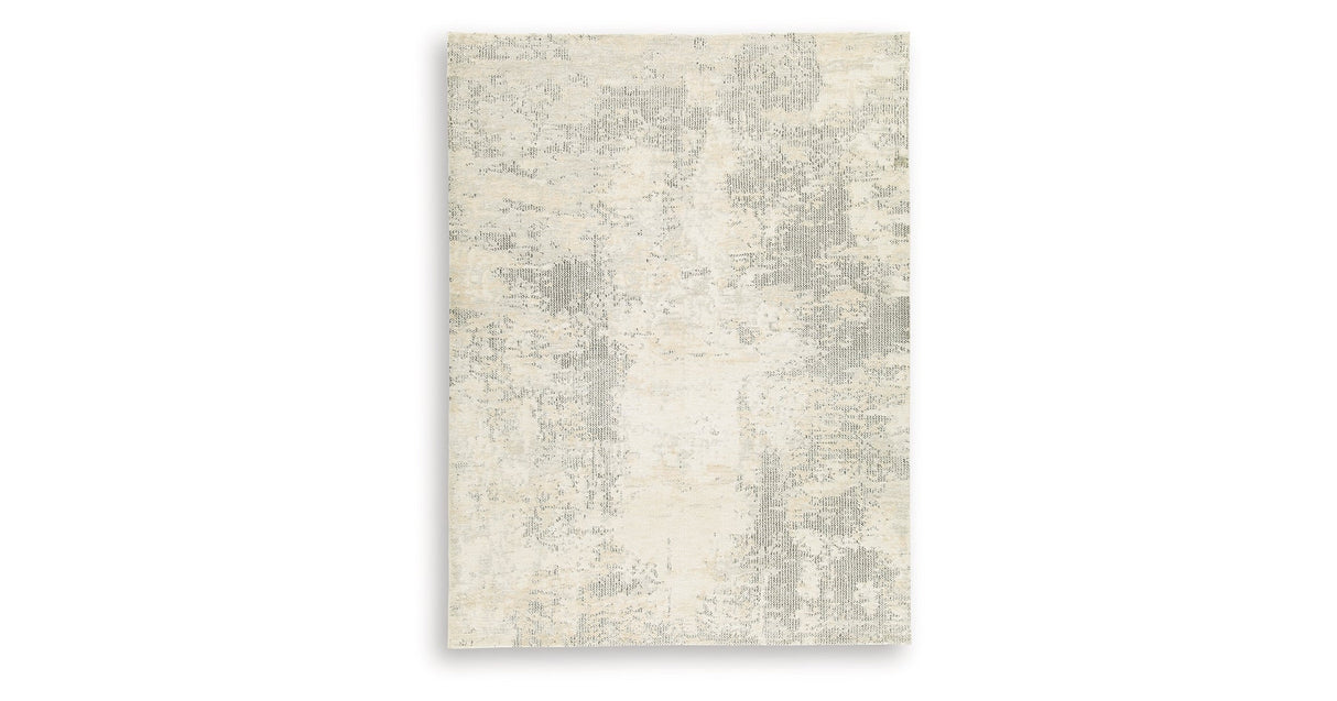 Raif Gray/White/Cream Large Rug by Ashley at Eve Furniture