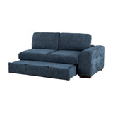 Raife Blue 4-Piece Sectional with Left Chaise by Homelegance at Eve Furniture