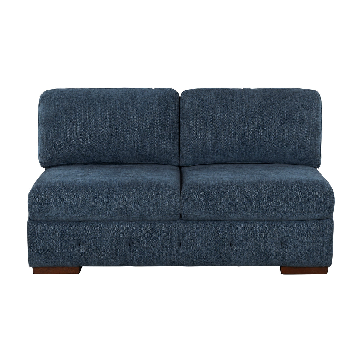 Raife Blue 4-Piece Sectional with Left Chaise by Homelegance at Eve Furniture