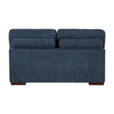 Raife Blue 4-Piece Sectional with Left Chaise by Homelegance at Eve Furniture