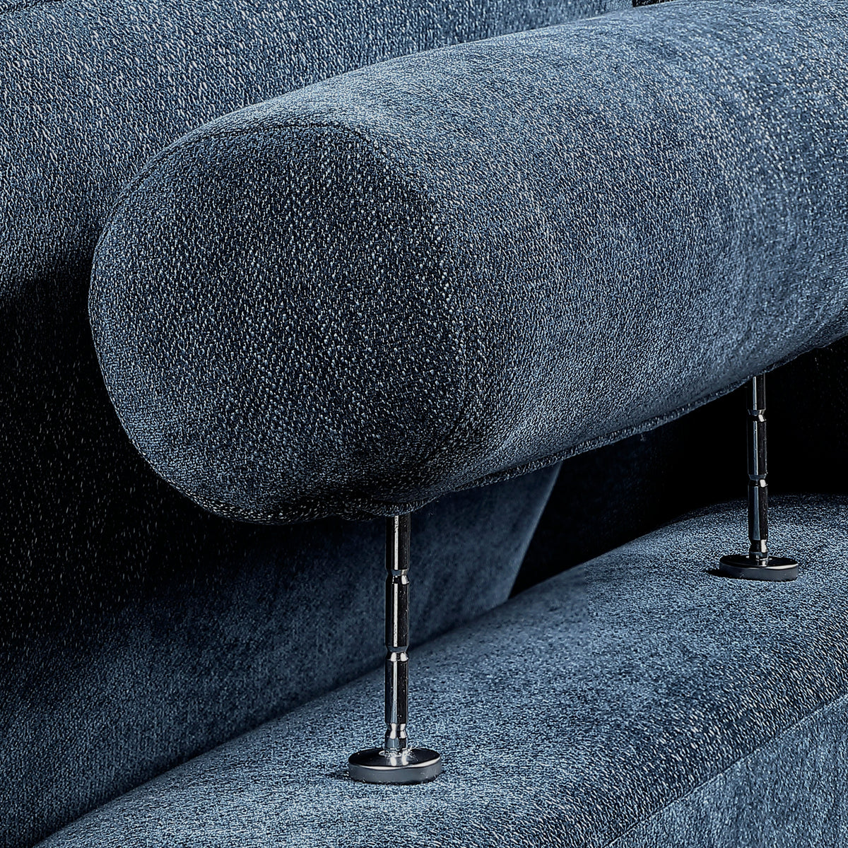 Raife Blue 4-Piece Sectional with Left Chaise by Homelegance at Eve Furniture