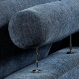 Raife Blue 4-Piece Sectional with Left Chaise by Homelegance at Eve Furniture