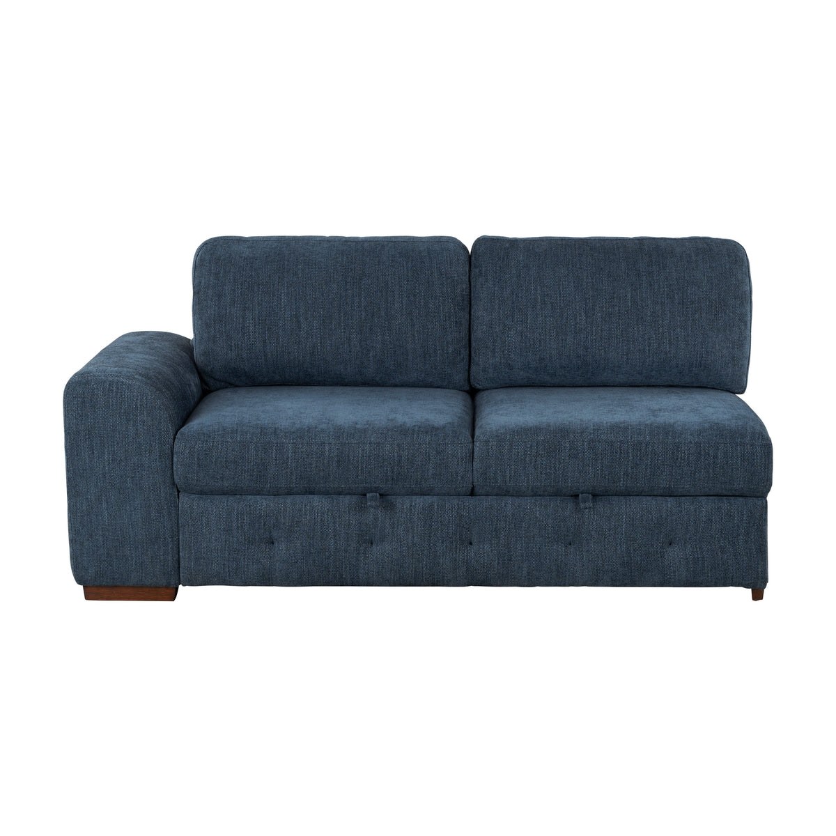 Raife Blue 4-Piece Sectional with Right Chaise by Homelegance at Eve Furniture