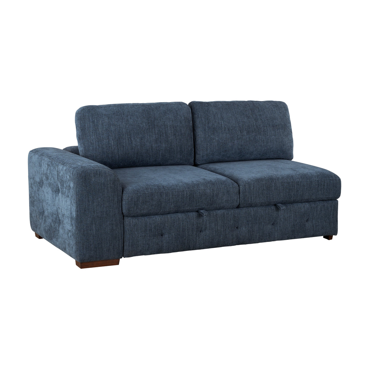 Raife Blue 4-Piece Sectional with Right Chaise by Homelegance at Eve Furniture
