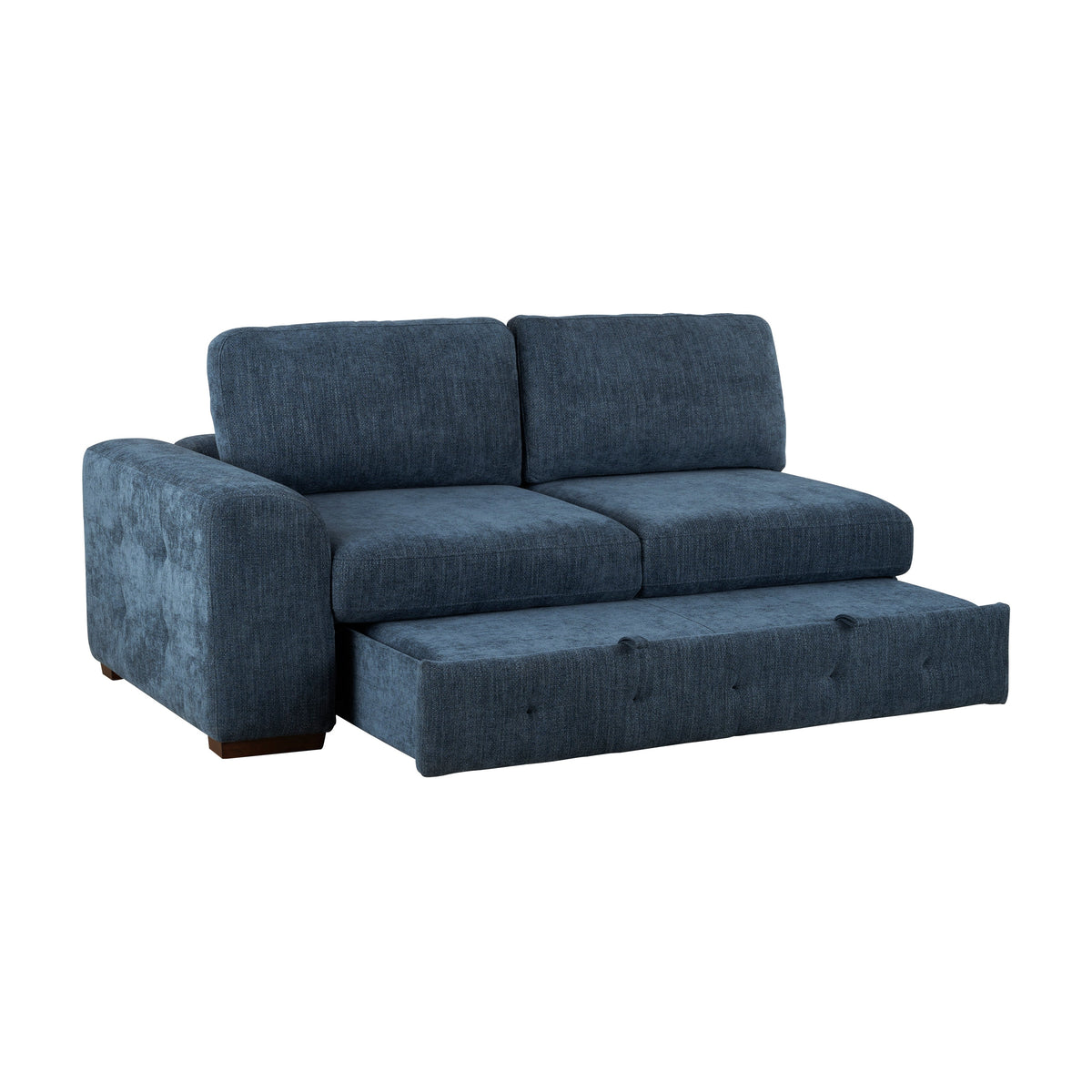 Raife Blue 4-Piece Sectional with Right Chaise by Homelegance at Eve Furniture