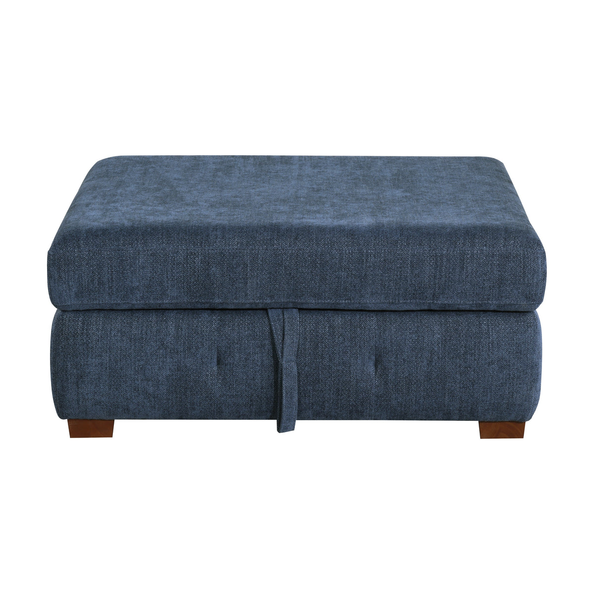 Raife Blue 5-Piece Right Chaise Sectional with Ottoman by Homelegance at Eve Furniture