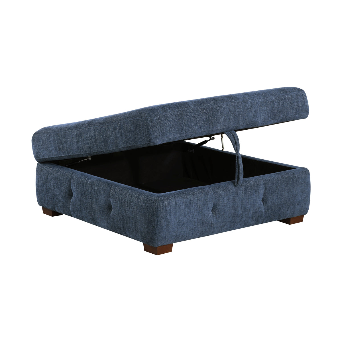 Raife Blue 5-Piece Right Chaise Sectional with Ottoman by Homelegance at Eve Furniture
