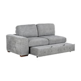 Raife Gray 4-Piece Sectional with Right Chaise and Pull-out Bed by Homelegance at Eve Furniture