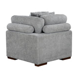 Raife Gray 4-Piece Sectional with Right Chaise and Pull-out Bed by Homelegance at Eve Furniture