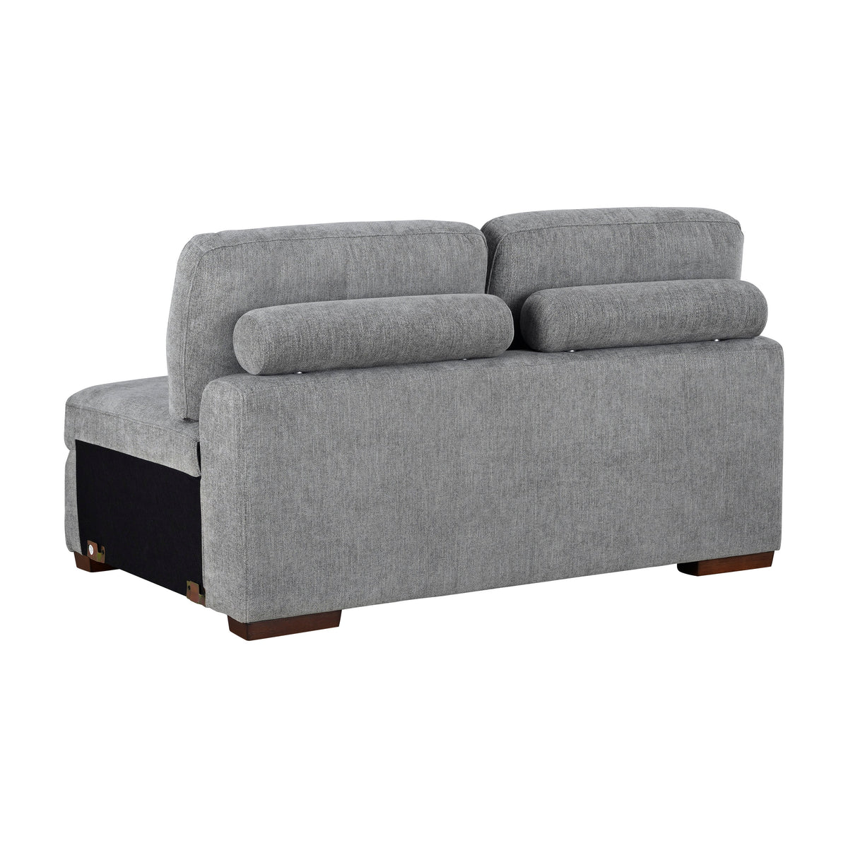 Raife Gray 5-Piece Right Chaise Sectional with Ottoman by Homelegance at Eve Furniture