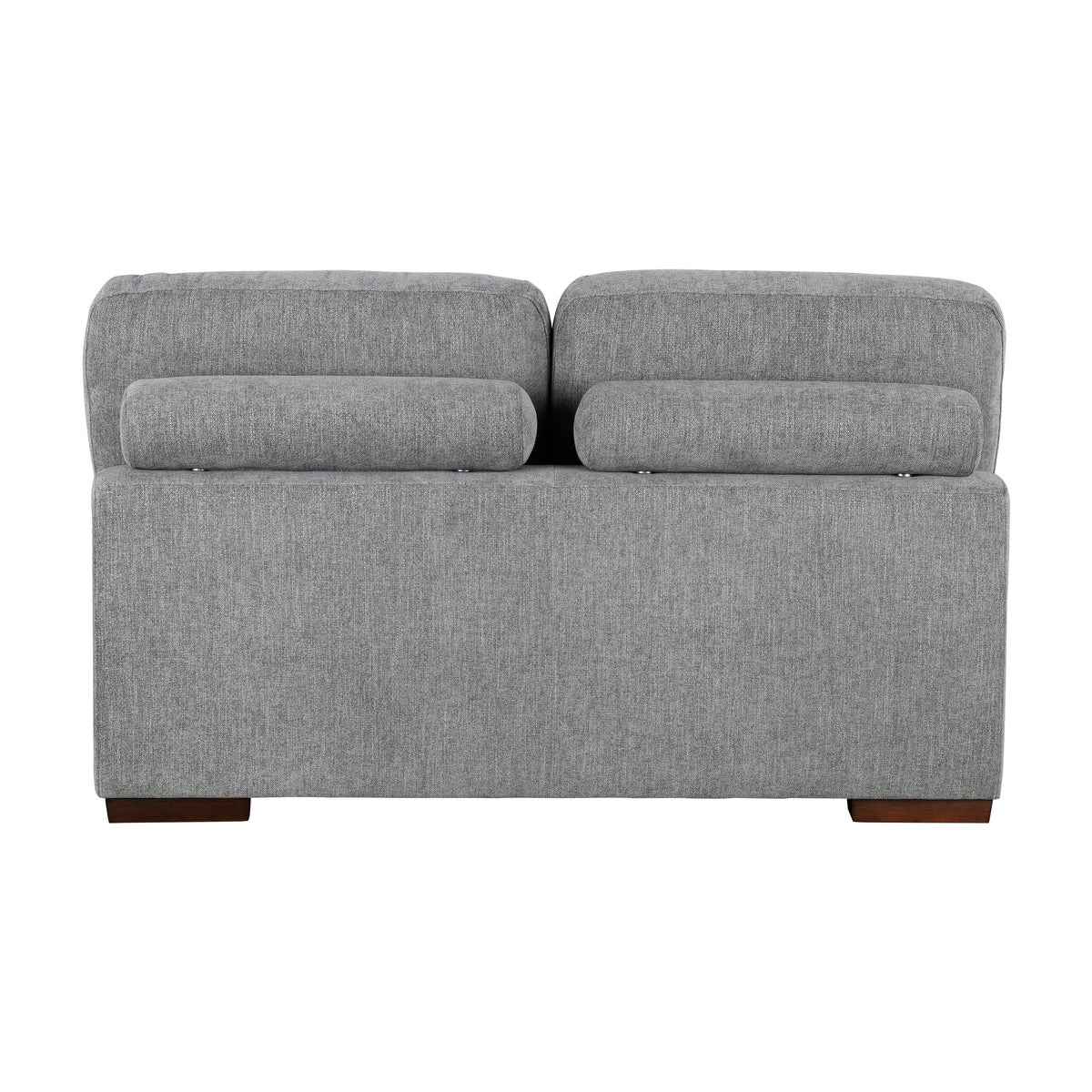 Raife Gray 5-Piece Right Chaise Sectional with Ottoman by Homelegance at Eve Furniture