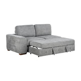Raife Gray 5-Piece Right Chaise Sectional with Ottoman by Homelegance at Eve Furniture